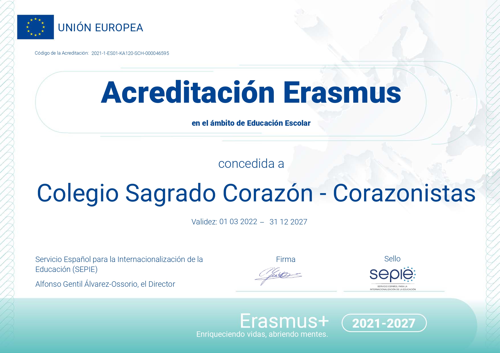 Acreditación Erasmus
